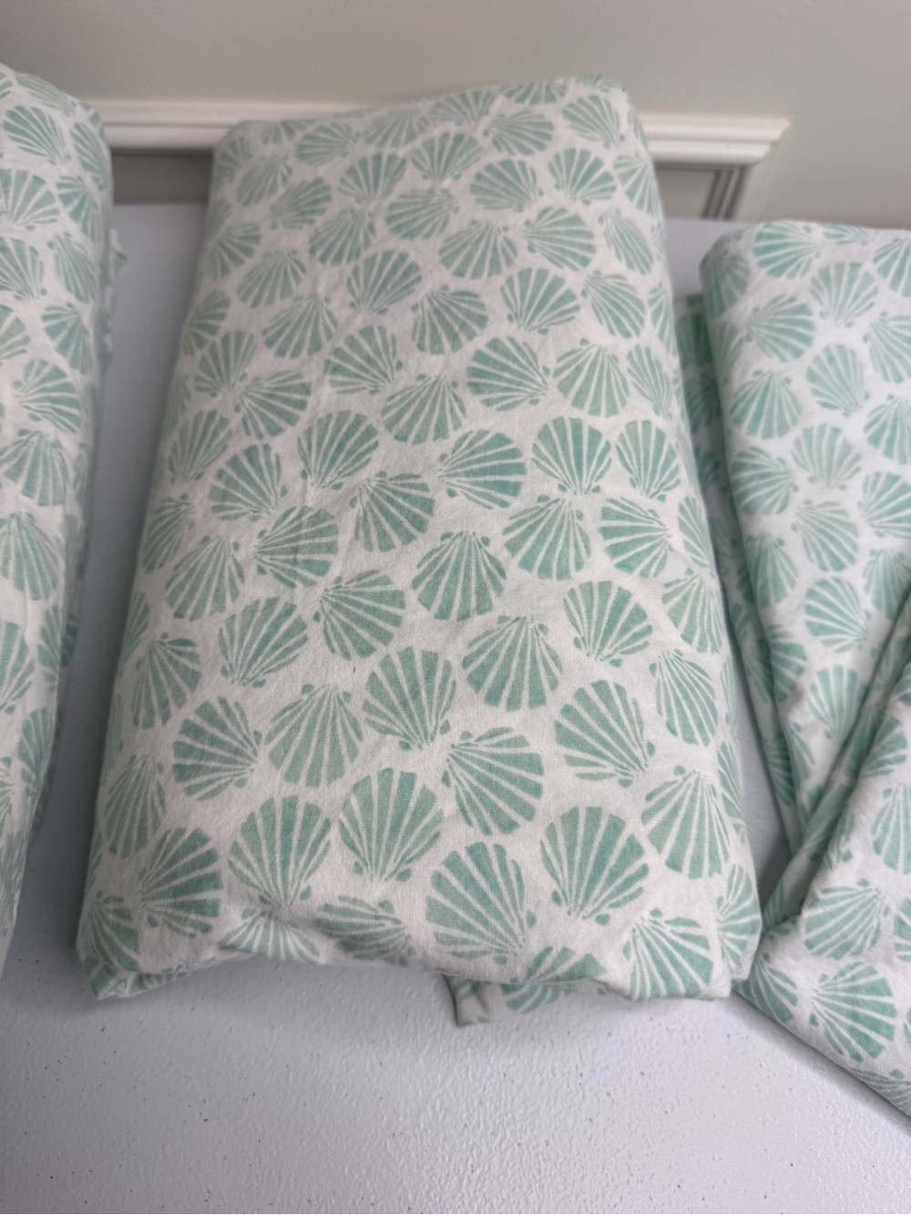 Laura Ashley Soft Mint Margate Shell-Print Full Bedding Set - Picture 3 of 10